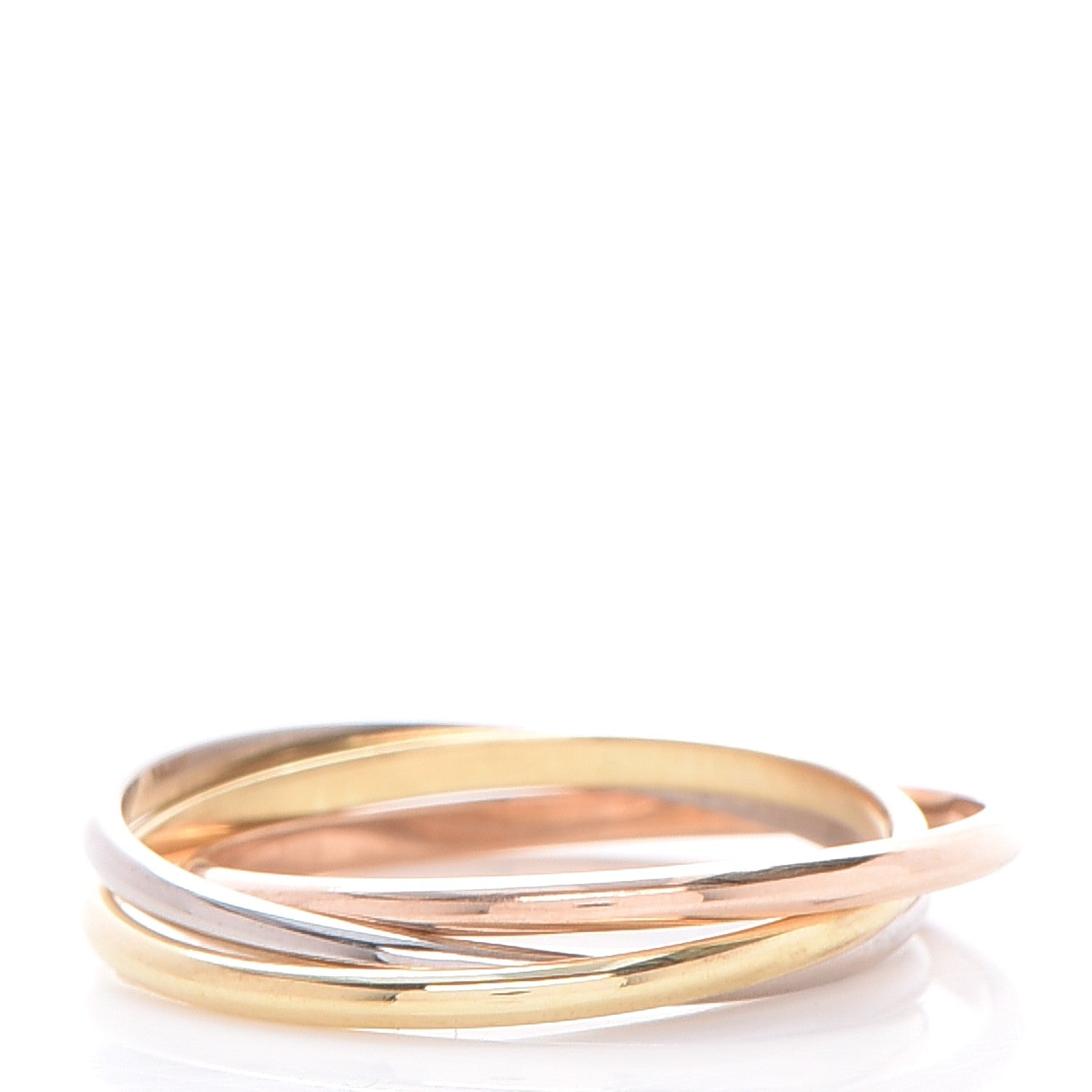 Cartier 18K Pink Yellow White Gold Extra Small Trinity Ring 57 8 3 of 6
