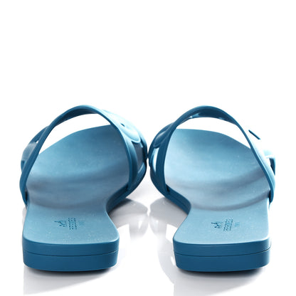 Hermes Rubber Aloha Sandals 36 Bleu Vif 6 of 11