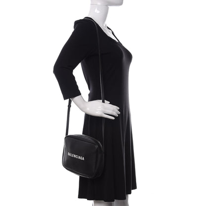 Balenciaga Calfskin Logo S Everyday Camera Bag Black 2 of 9