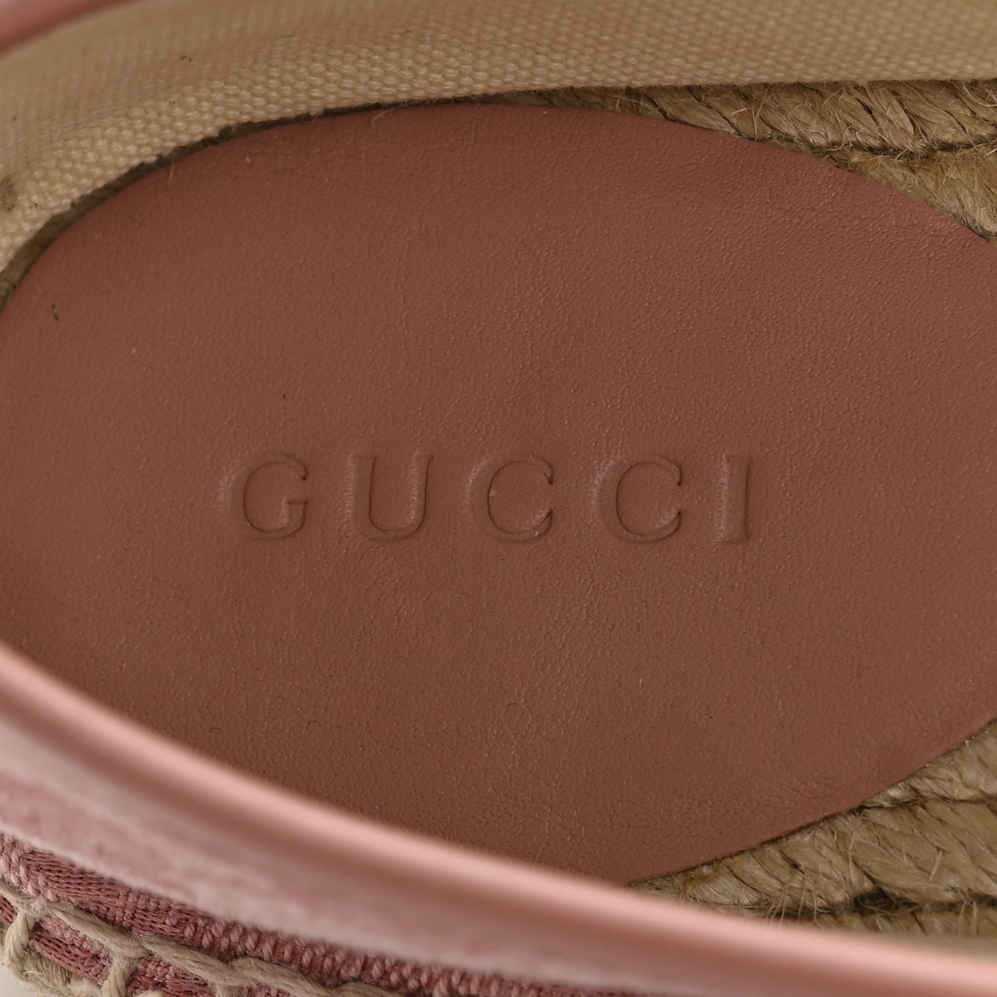 Monogram Espadrilles 37.5 Soft Pink
