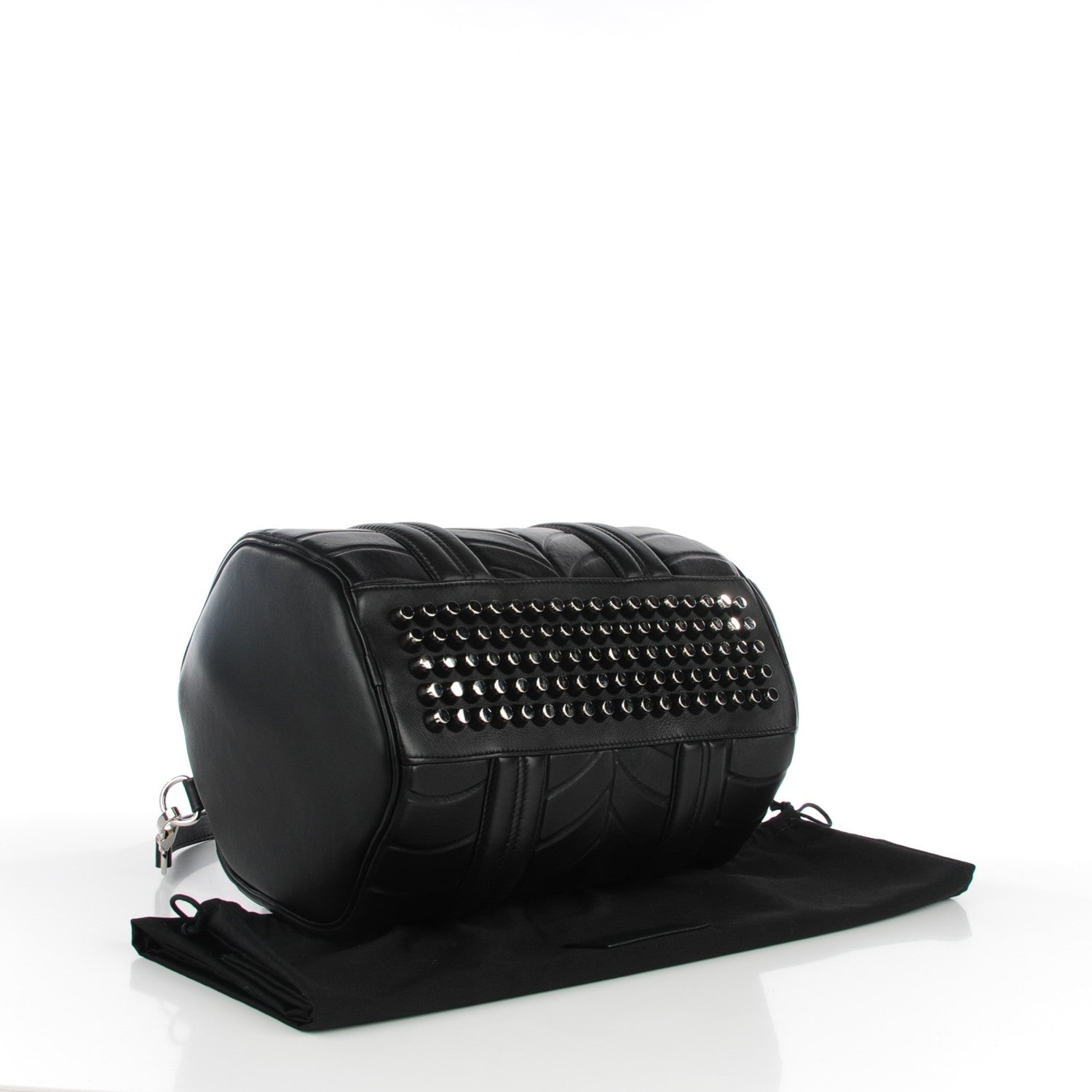 Alexander McQueen ALEXANDER WANG Neoprene Injected Lambskin Rocco Black Rhodium Hardware 4 of 8