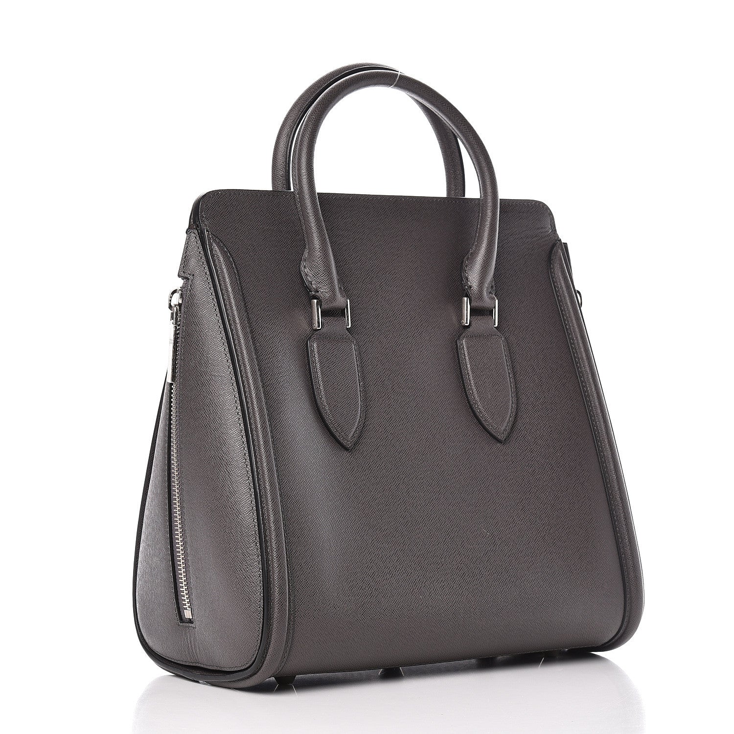 Alexander McQueen Calfskin Large Heroine Grey 3 of 12