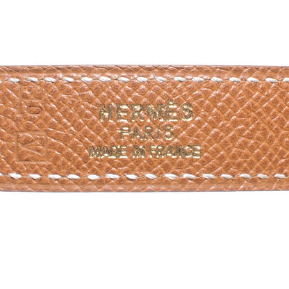 Hermes Courchevel Reversible Polished Constance 18mm H Belt 70 Gold Rouge 5 of 7