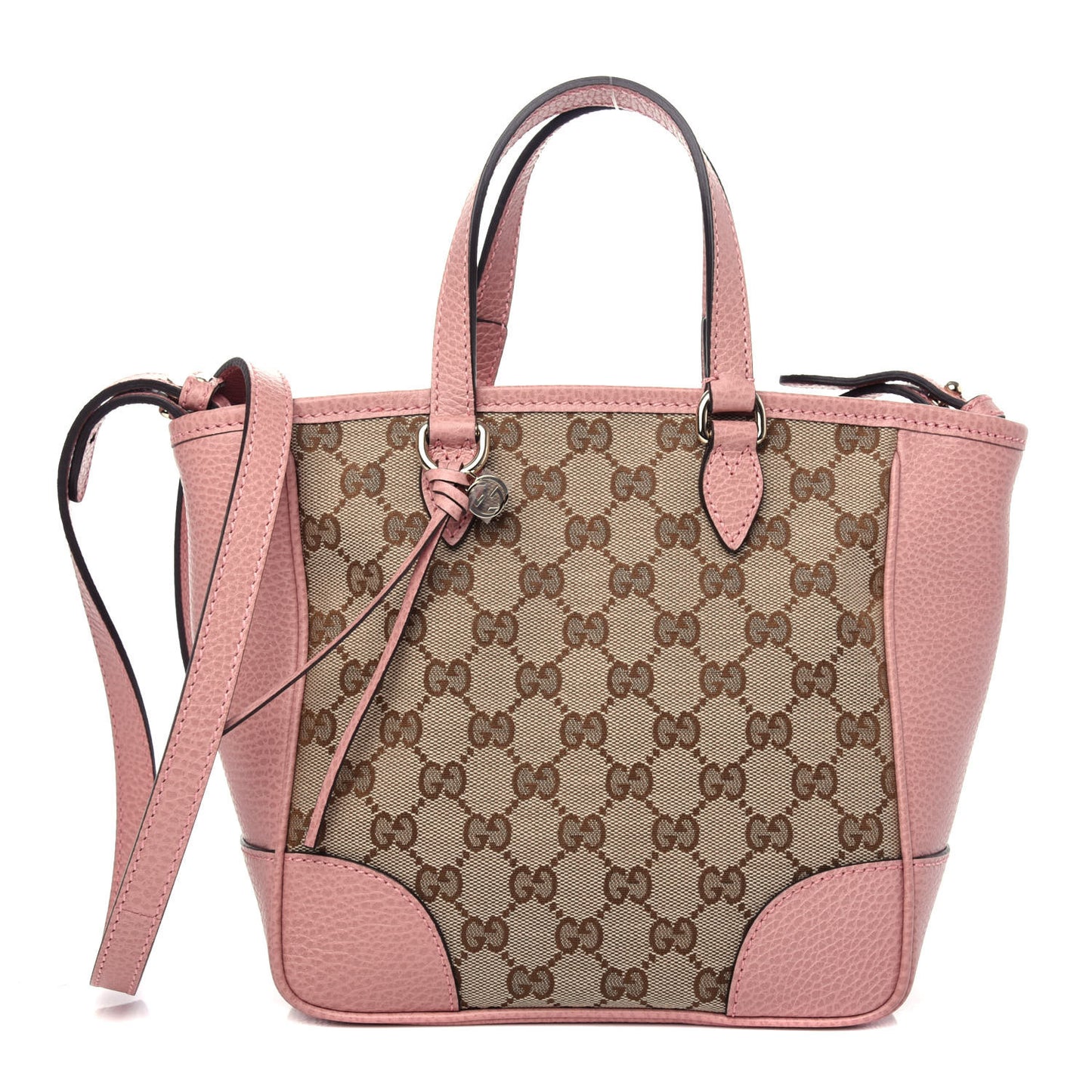 Monogram Small Bree Tote Beige Soft Pink