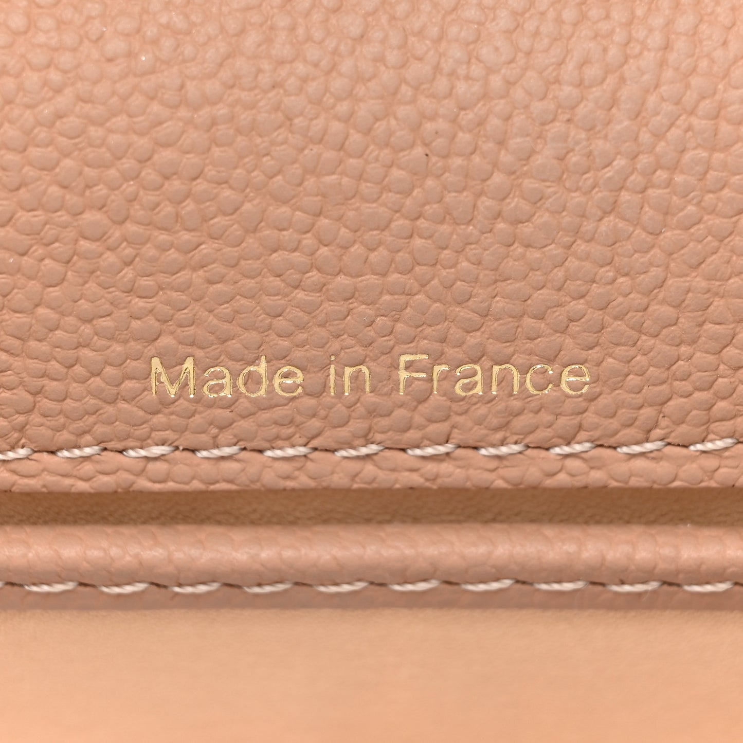 Grained Calfskin Mini Brillant Satchel Nude