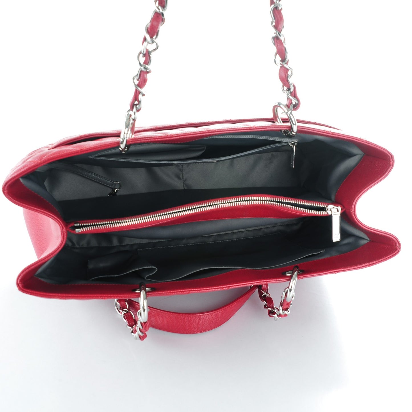 Caviar Quilted XL Grand Shopping Tote GST Red