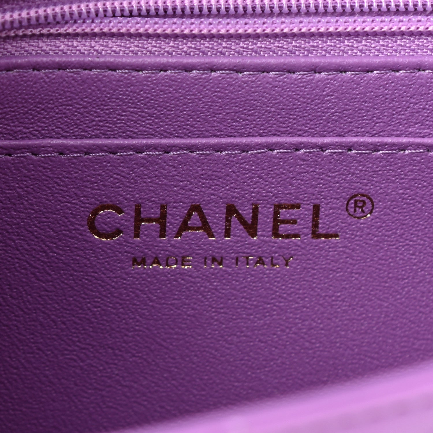 Chanel Lambskin Quilted Mini Rectangular Flap Purple 6 of 11