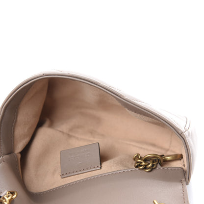 Gucci Calfskin Matelasse Super Mini GG Marmont Shoulder Bag Porcelain Rose 5 of 12