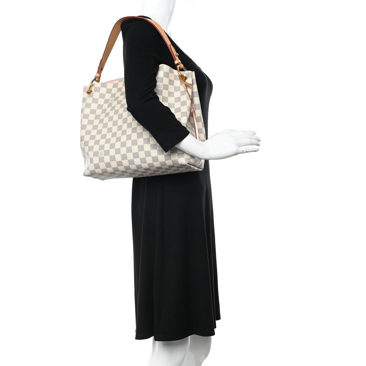 Damier Azur Graceful PM Rose Ballerine