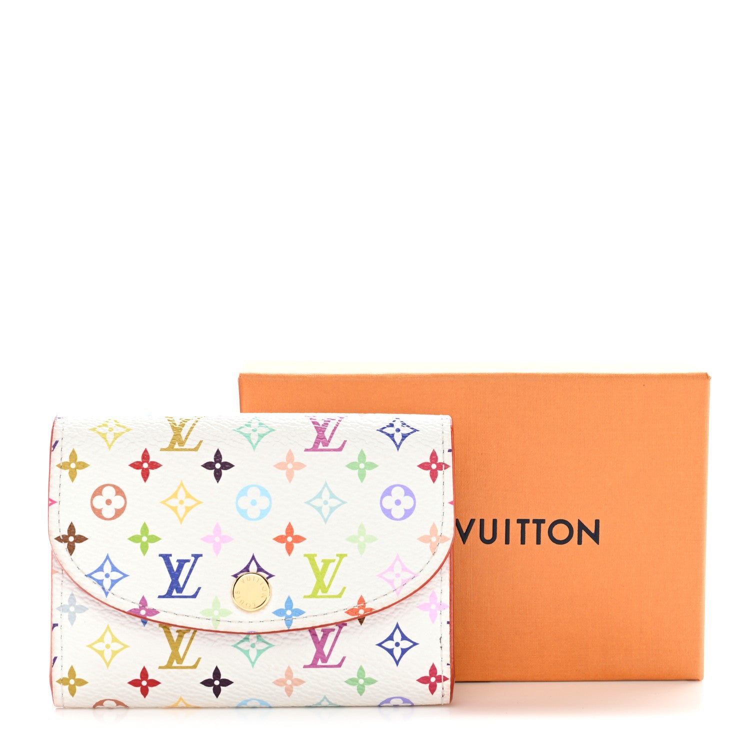 Louis Vuitton LV X TM Monogram Multicolor Rosalie Coin Purse White Kawaii Pink 7 of 7