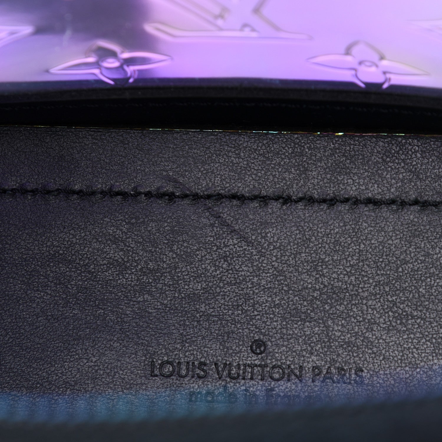 Louis Vuitton Calfskin PVC Monogram Solar Ray Soft Trunk Iridescent Prism Black 9 of 9