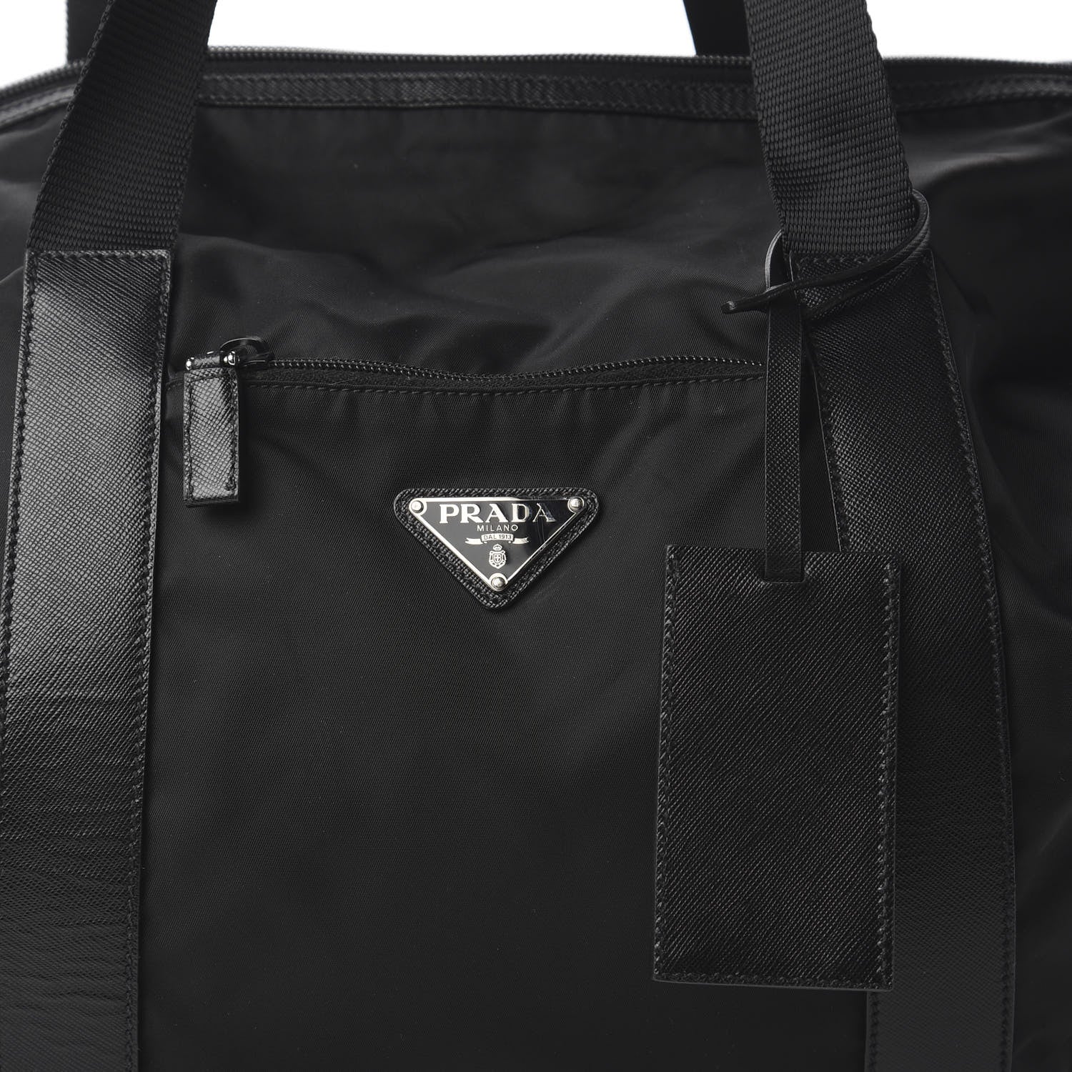 Prada Tessuto Nylon Weekender Black 9 of 9