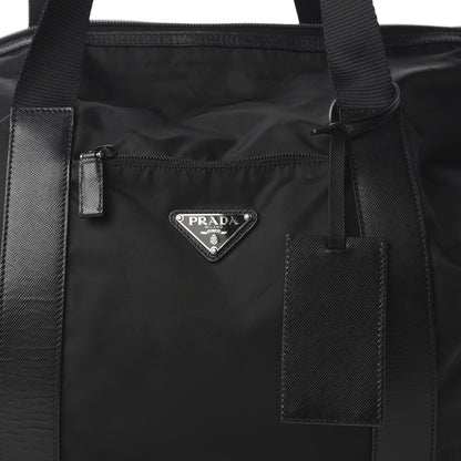 Prada Tessuto Nylon Weekender Black 9 of 9