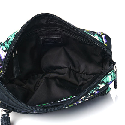 Prada X UNIVERSAL STUDIOS Tessuto Nylon Montagna Frankenstein Print Multi Zip Belt Bag Black Menta 4 of 9