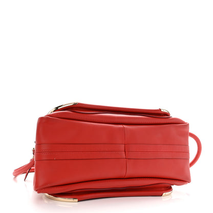 Chloe Calfskin Medium Paraty Metal Bar Trim Red 4 of 12