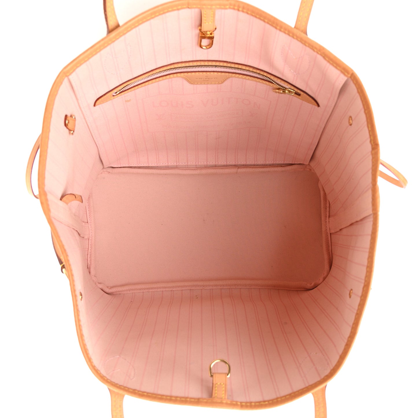 Damier Azur Neverfull MM Rose Ballerine