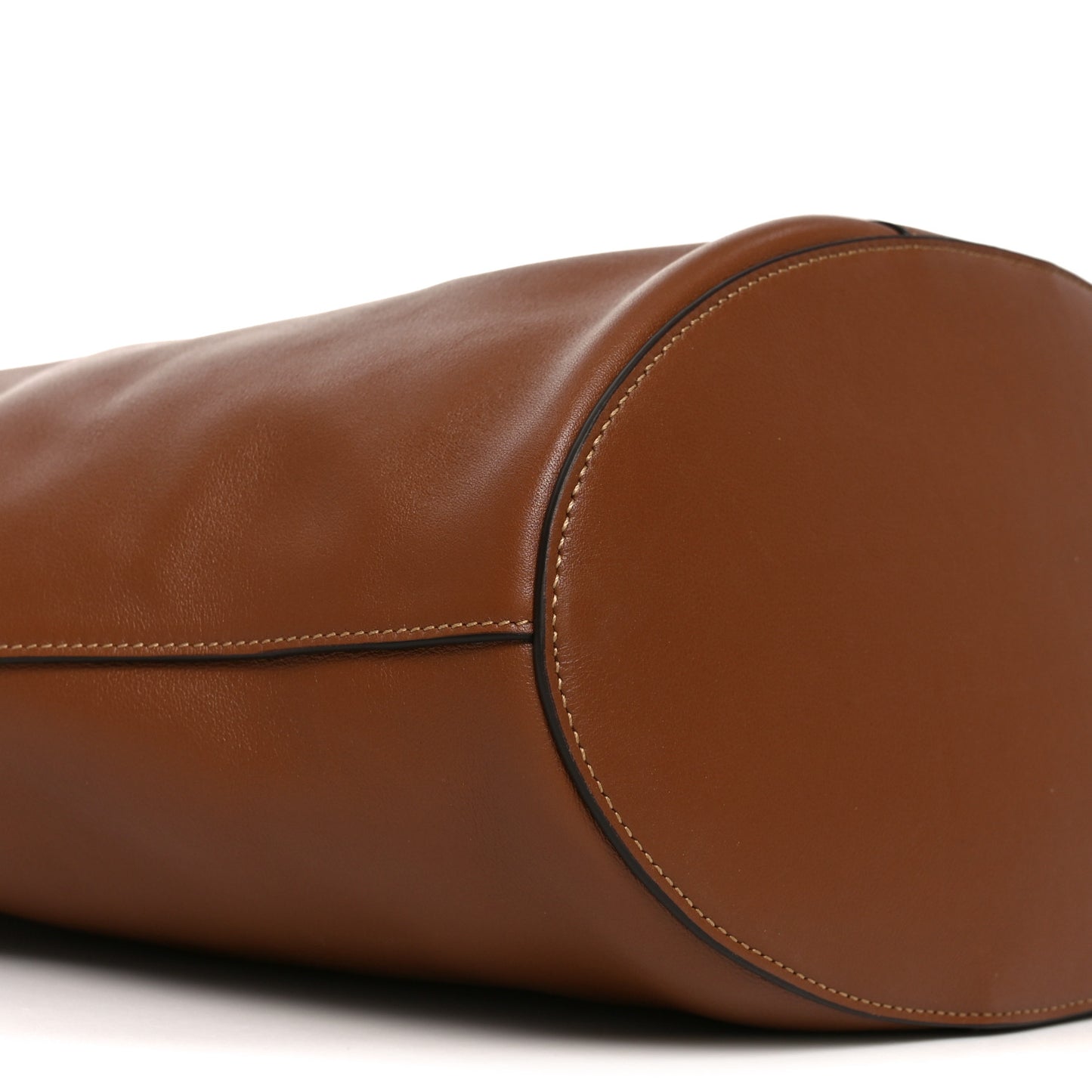 Santorini Lux Calfskin Y Drawstring Tote Brick