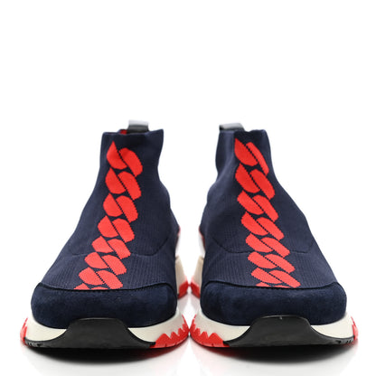 Hermes Mesh Volo Sneakers 38 Bleu Diplomatique 2 of 9