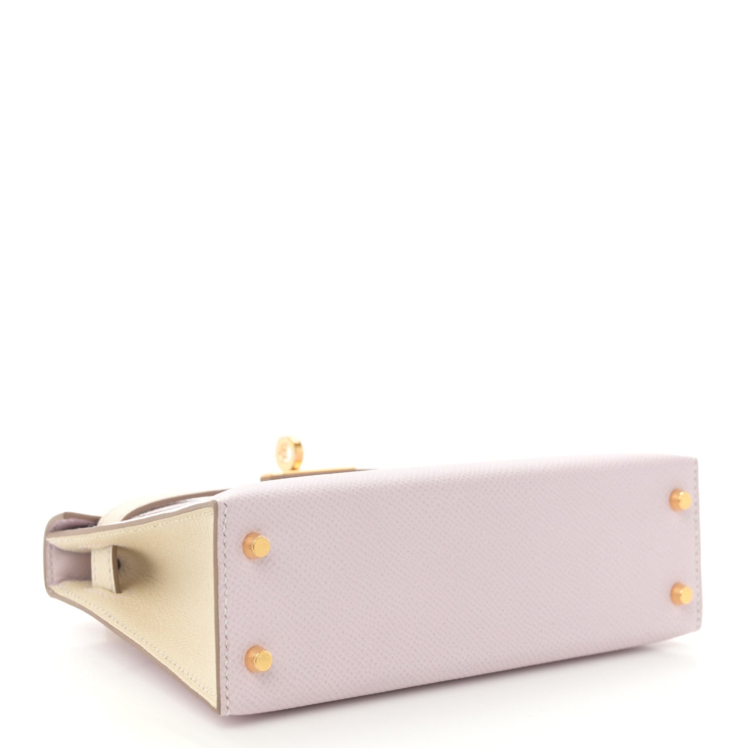Hermes Epsom Horseshoe Mini Kelly Sellier 20 Mauve Pale Craie 4 of 11