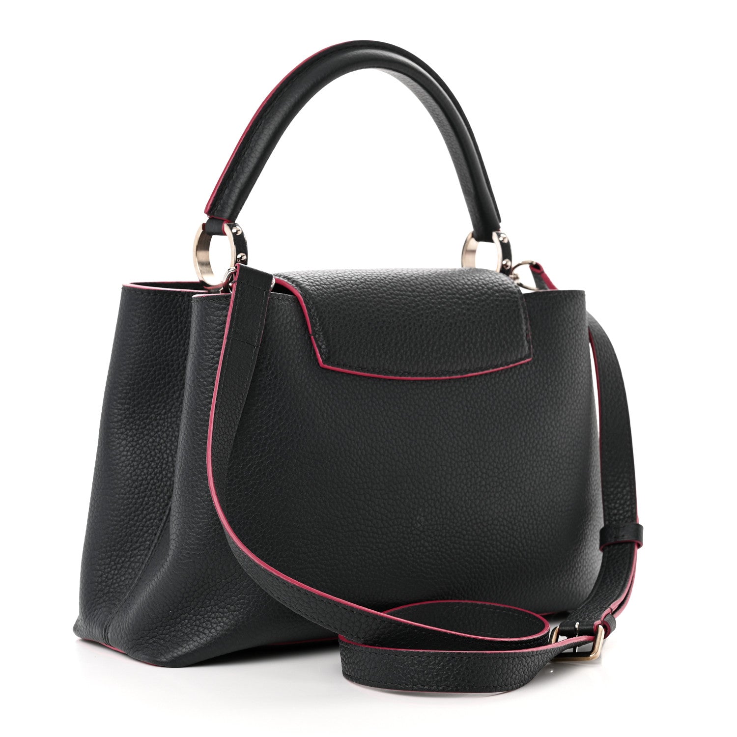 Louis Vuitton Taurillon Capucines PM Cobalt Fuchsia 3 of 11