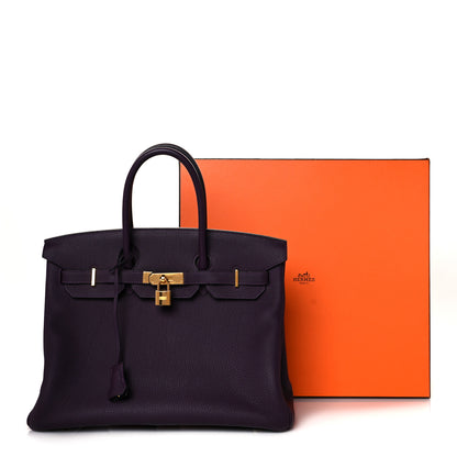 Hermes Togo Birkin 35 Raisin 13 of 13