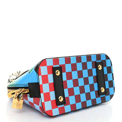 Louis Vuitton Epi Damier Race Alma BB Blue Vert 4 of 10