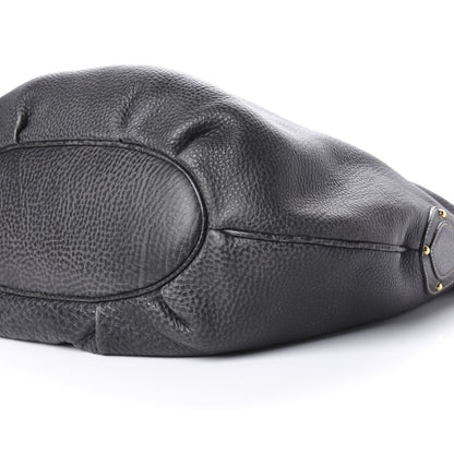 Gucci Pebbled Calfskin Medium Pelham Hobo Black 9 of 10