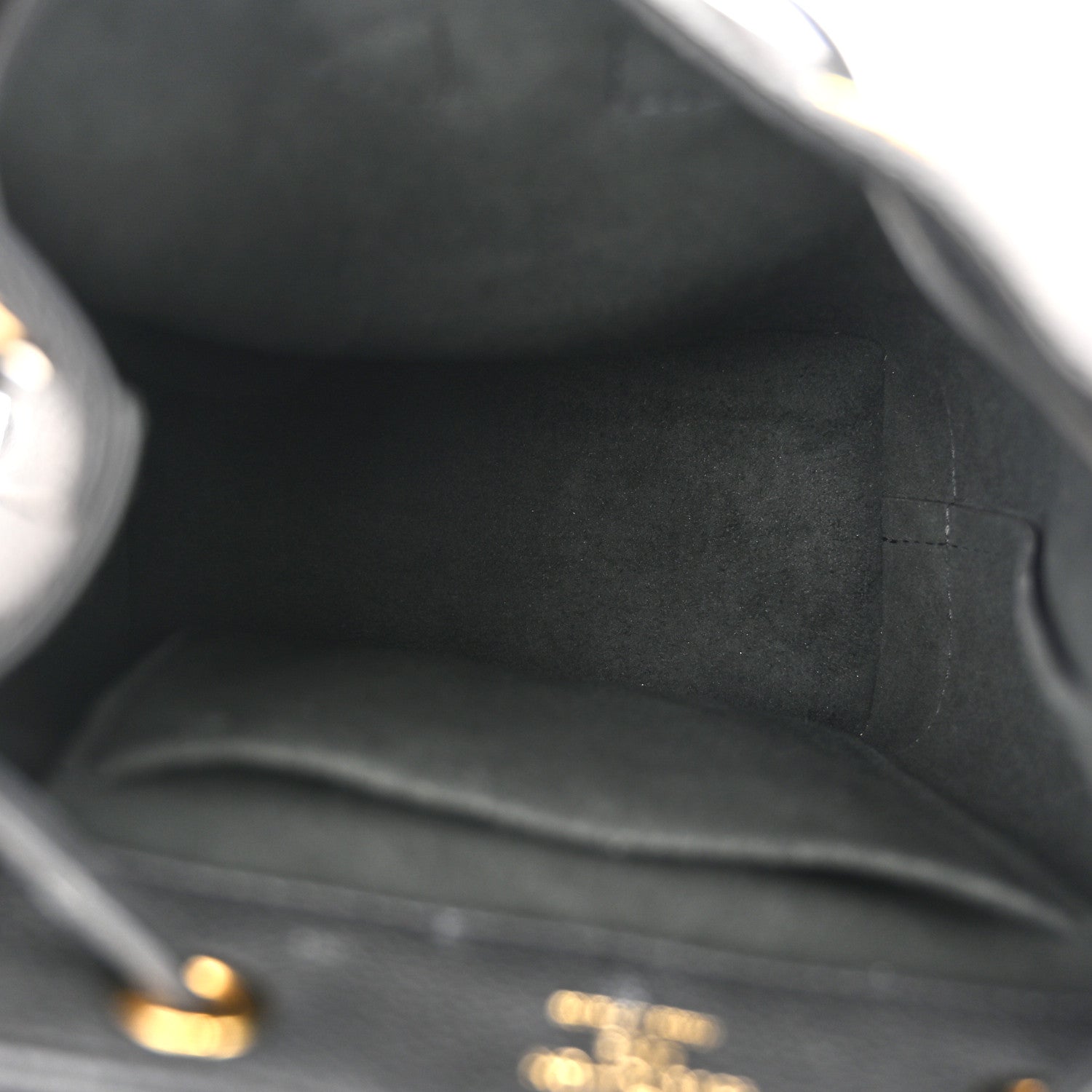 Louis Vuitton Calfskin Lockme Mini Backpack Black 5 of 13