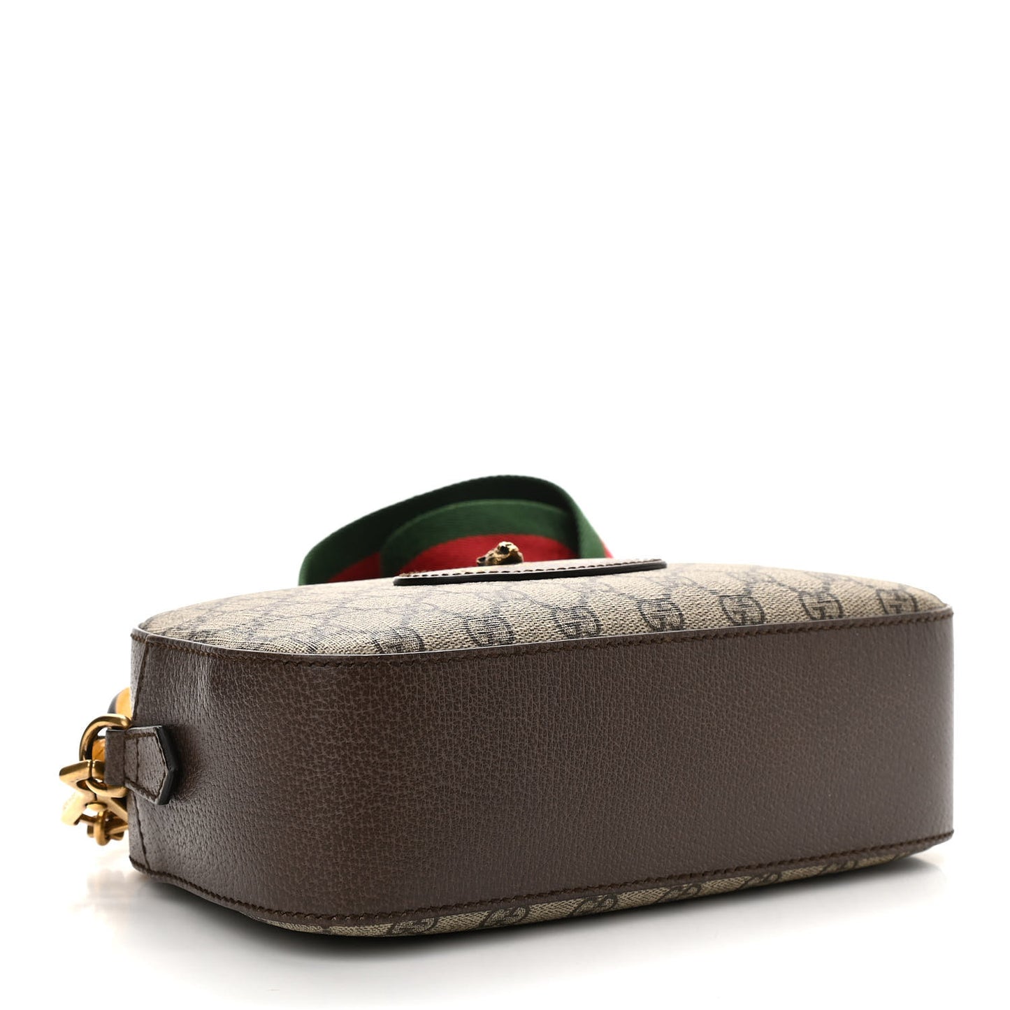 GG Supreme Monogram Web Neo Vintage Shoulder Bag Beige New Acero Crop