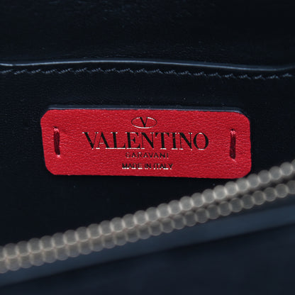 Valentino Garavani Velvet Rockstud No Limit Shoulder Bag Black 6 of 9