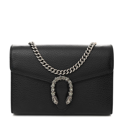 Gucci Calfskin Mini Dionysus Chain Wallet Black 1 of 13
