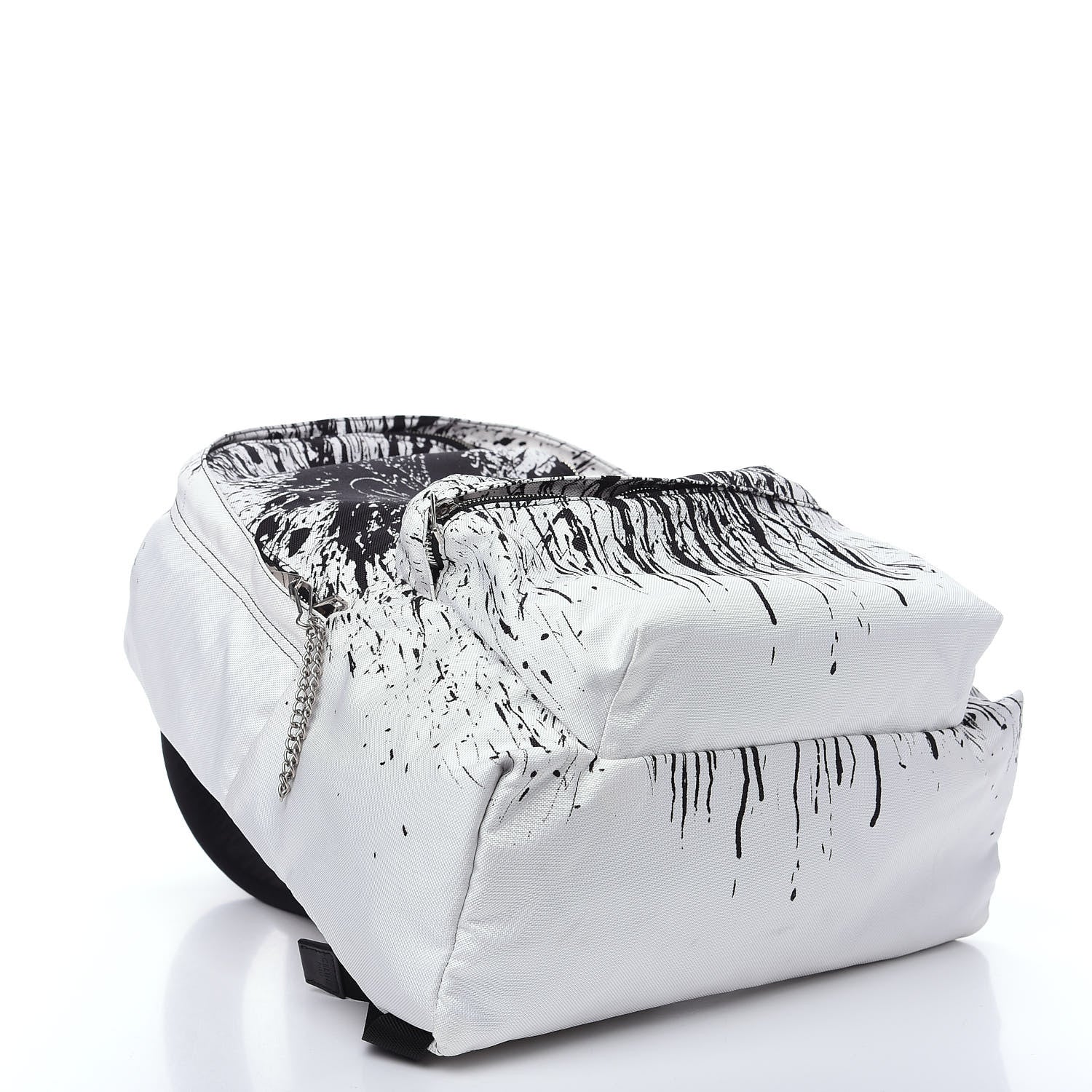 Celine x Christian Marclay Canvas Backpack White Black 3 of 10