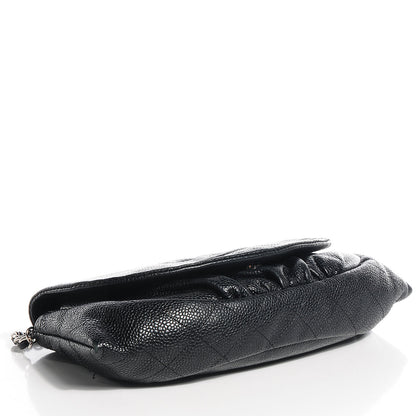 Chanel Caviar Half Moon Wallet On Chain WOC Black 4 of 9