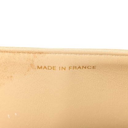Chanel Lambskin Quilted Medium Double Flap Light Beige 7 of 21