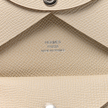 Hermes Epsom Calvi Duo Card Case Craie 5 of 7