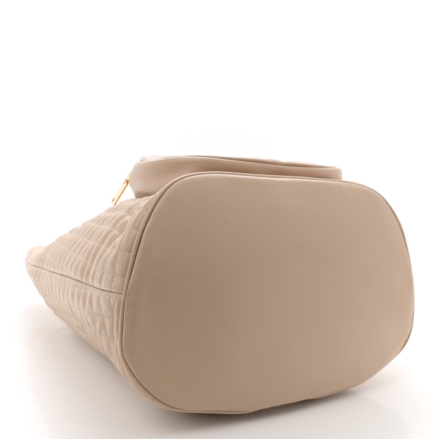 Celine Calfskin Quilted Medium C Backpack Beige 4 of 11