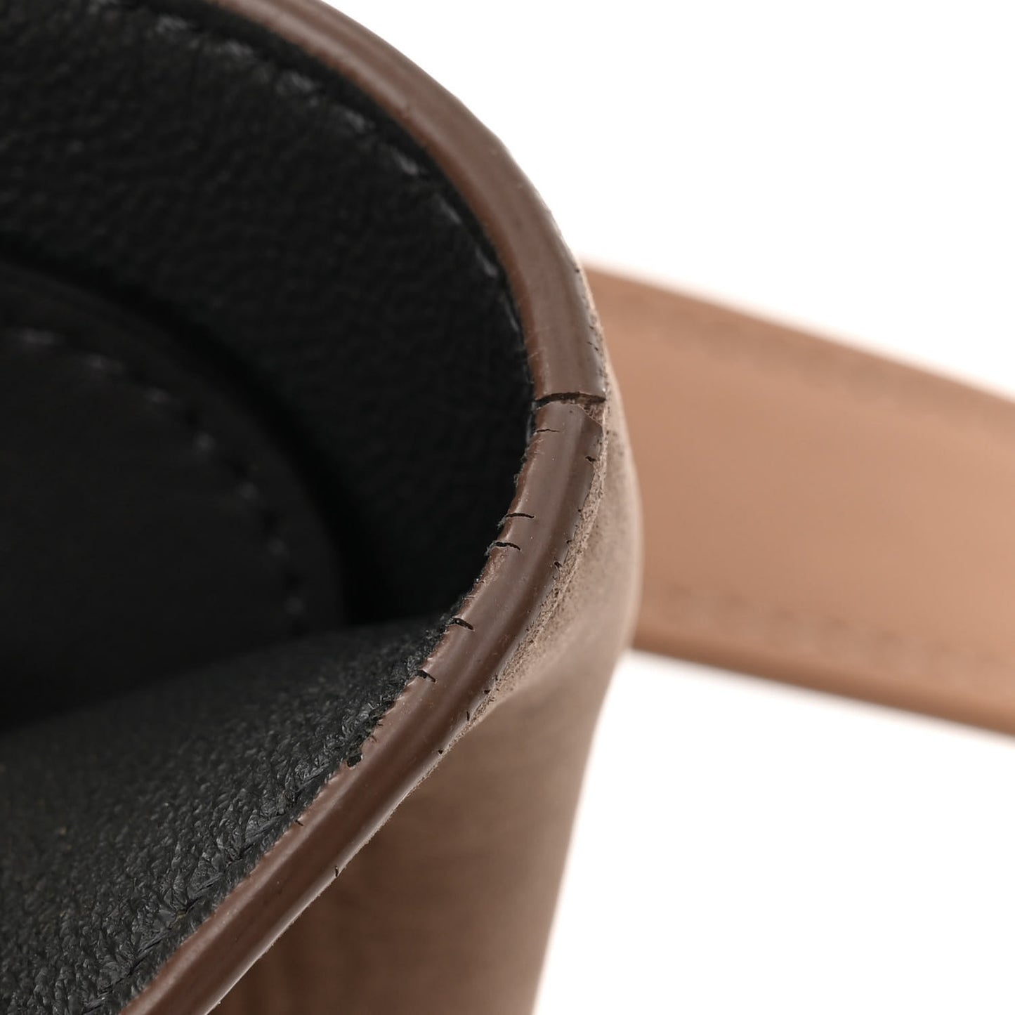 Smooth Calfskin Nubuck Small Tri-Color Trapeze Nude