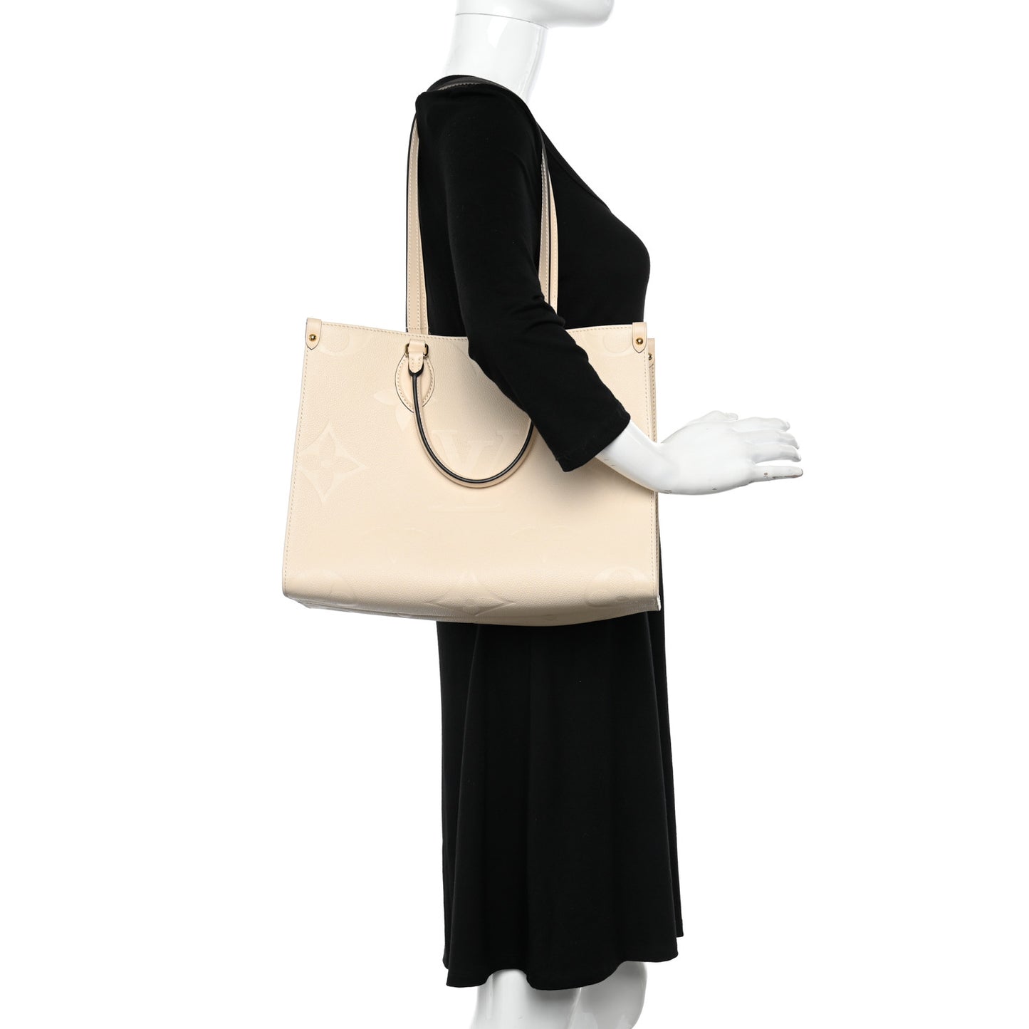 Empreinte Monogram Giant Onthego MM Creme