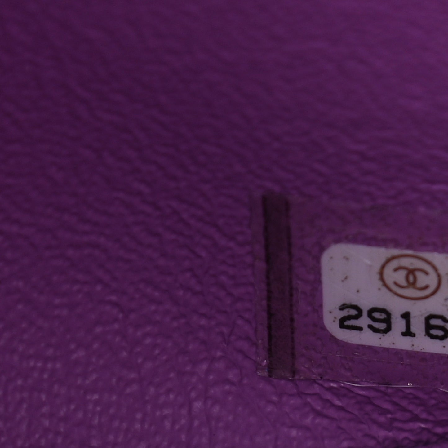 Lambskin Quilted Mini Rectangular Flap Purple