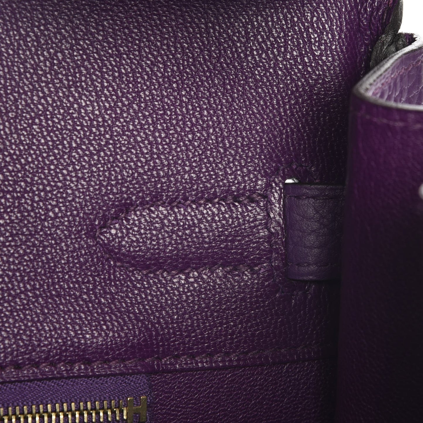 Taurillon Clemence Birkin 35 Ultraviolet