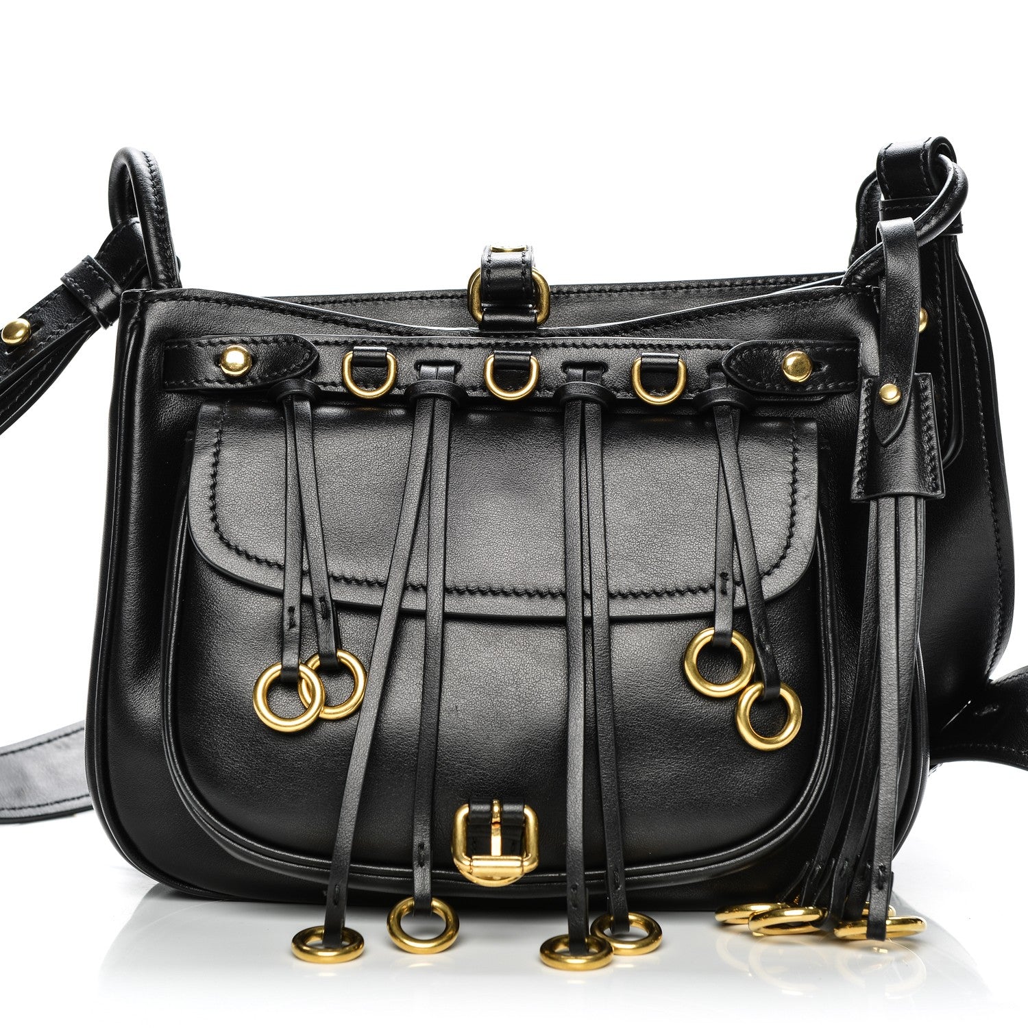 Prada Saffiano Cuir Calf Corsaire Bag Nero Black 7 of 7
