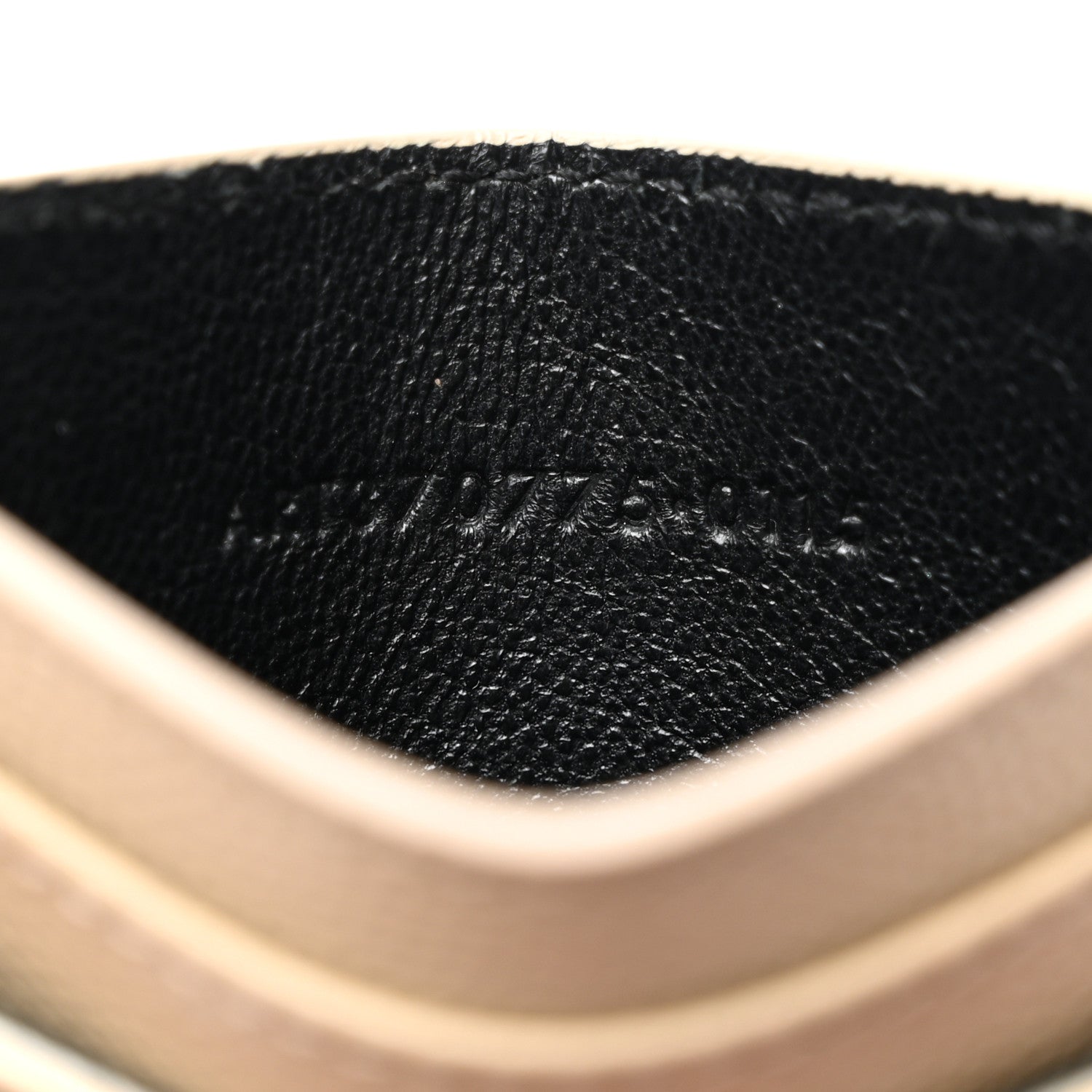 Saint Laurent Grain De Poudre Matelasse Chevron Monogram Credit Card Case Nude Powder 7 of 10