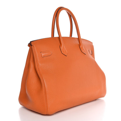 Hermes Togo Birkin 35 Orange 3 of 37