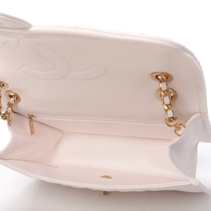 Chanel Caviar Quilted Large Sweet Classic Flap White 5 of 10