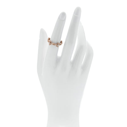 Gucci 18K Rose Gold Diamond Flora Ring 53 6.25 2 of 5