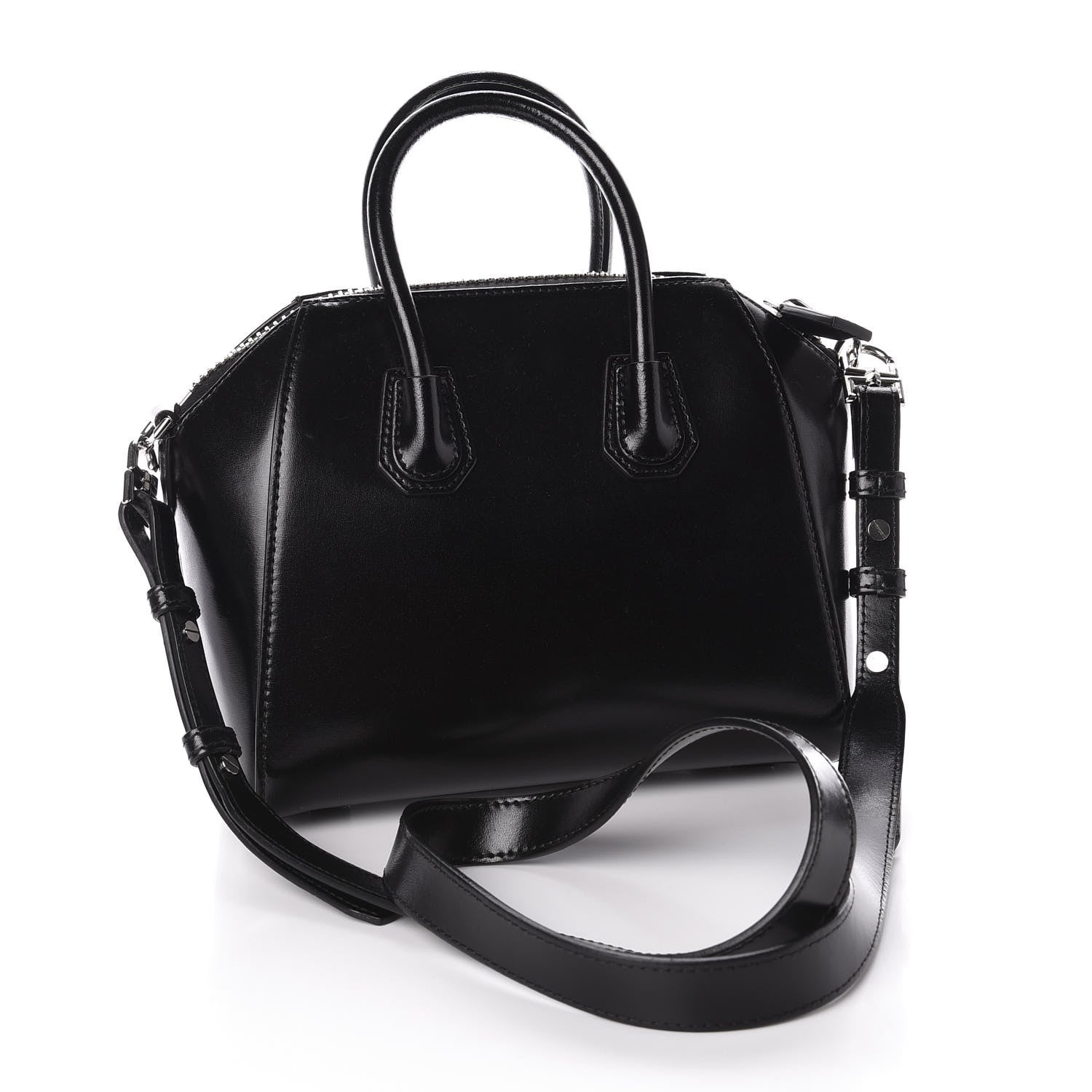 Givenchy Shiny Lord Calfskin Mini Antigona Black 2 of 9