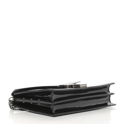 Saint Laurent Patent Monogram Cassandra Clasp Bag Black 4 of 11