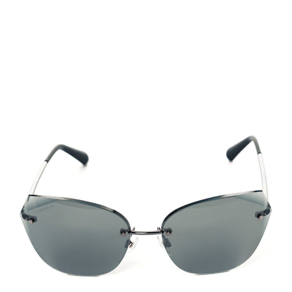 Chanel Cat Eye Sunglasses 4237 Silver 2 of 7
