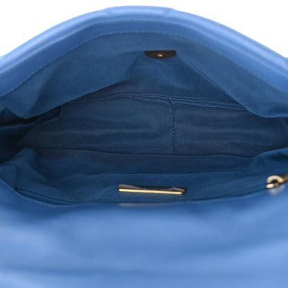 Chanel Lambskin Quilted Medium Chanel 19 Flap Blue 5 of 10