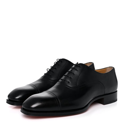 Hermes Calfskin Mens Philip Oxford 46 Black 3 of 11